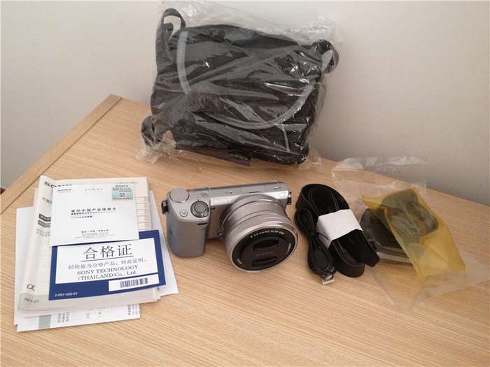 出行货微单相机索尼 NEX-5T,全新银色仅拆封_