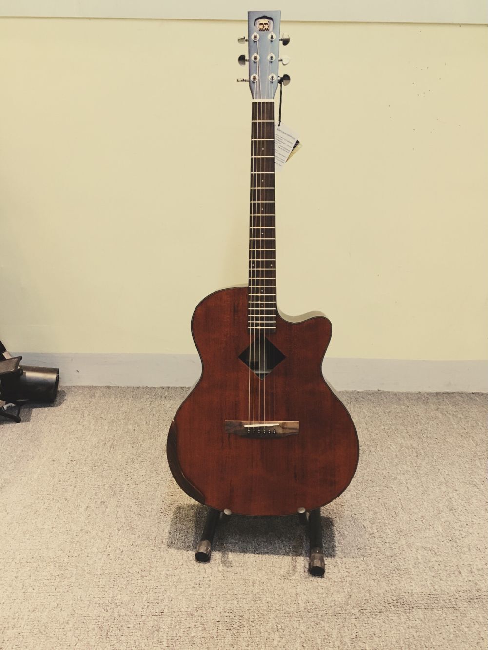 全新森氏天圆地方40寸民谣云杉单板吉他_常州