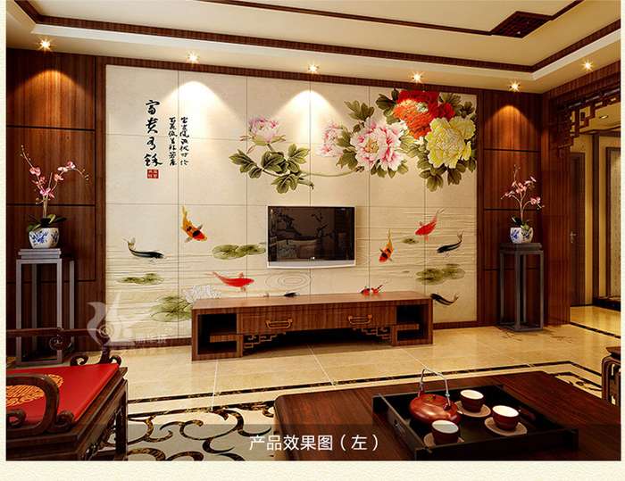 全国都可以设计和定制,专业设计和定做客厅电视背景墙,有需要可以找我 专业定制生产瓷砖背景墙:客厅、电视、玄关、酒店等背景墙,产品工艺质量在佛山行业内领先,卓越工艺,高雅尊贵。瓷砖彩雕背景墙是目前最高端的背景墙,也可以根据客户的需求订制,甚至客户的婚纱照都可以雕刻在瓷砖上。产品富贵奢华、高档大气,形式多样、特点新颖 电话:13425827007 微信:13425827007 QQ :1962855785 http://shop105442171.