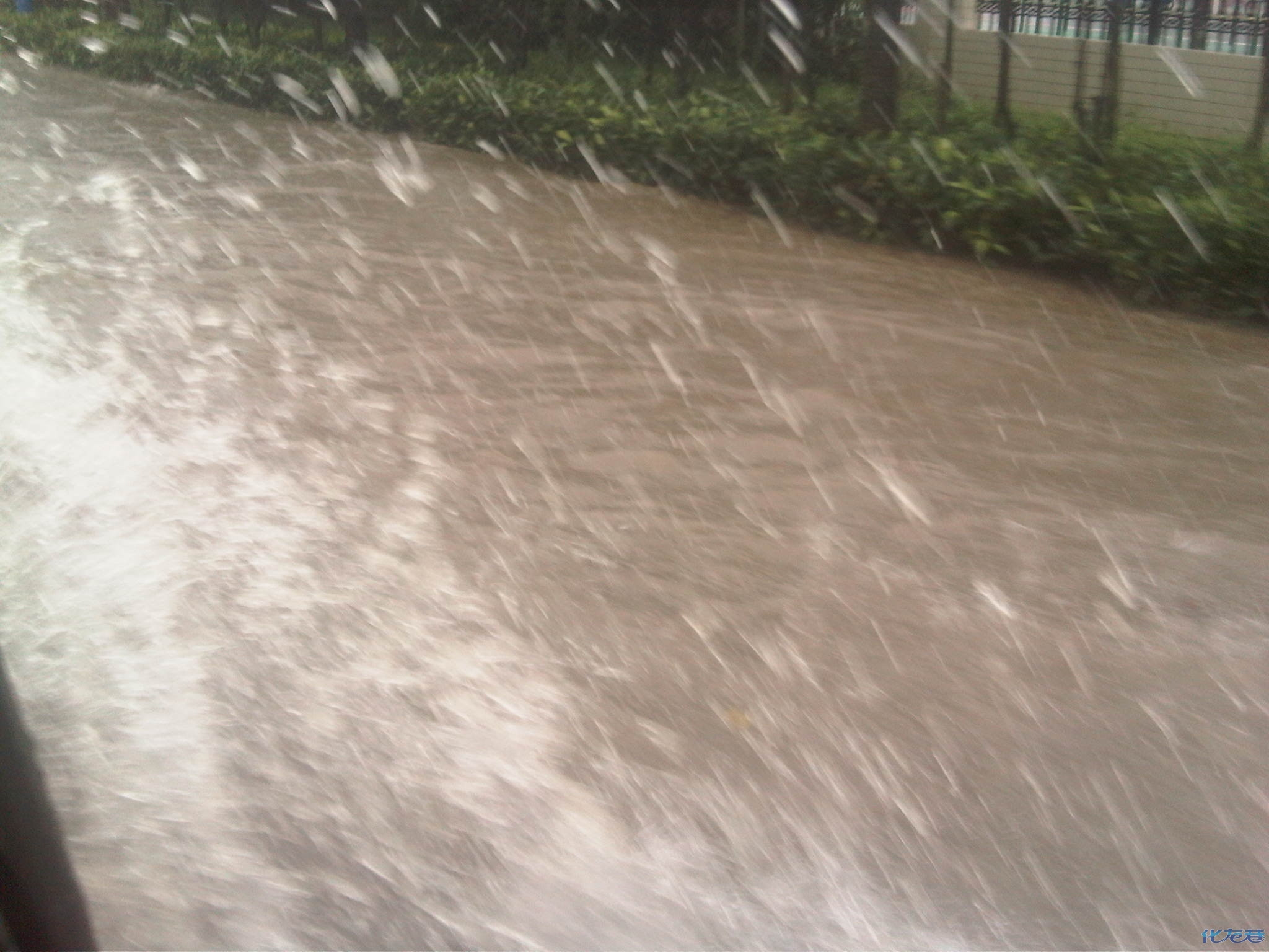 图片汇总:大雨天里常州各处被淹!来常州看海了!