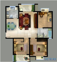 求大师解析,哪个户型比较通透,采光比较好!第一