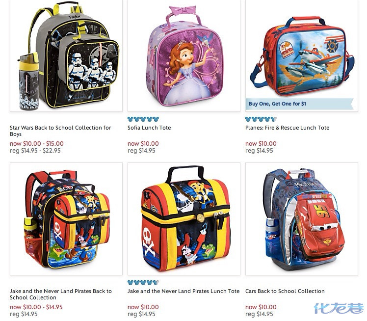 美国迪士尼折扣 书包可绣名字 女士包 0~2岁折