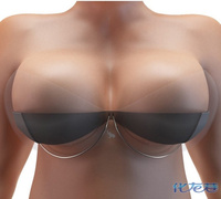 这款看似普通的<em>黑色无带胸罩</em>,分外杯和内杯,丰