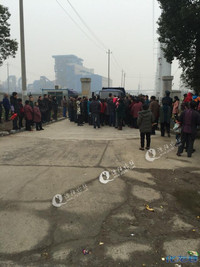 溧阳新热电厂被愤怒的村民堵门咯!之前的承诺