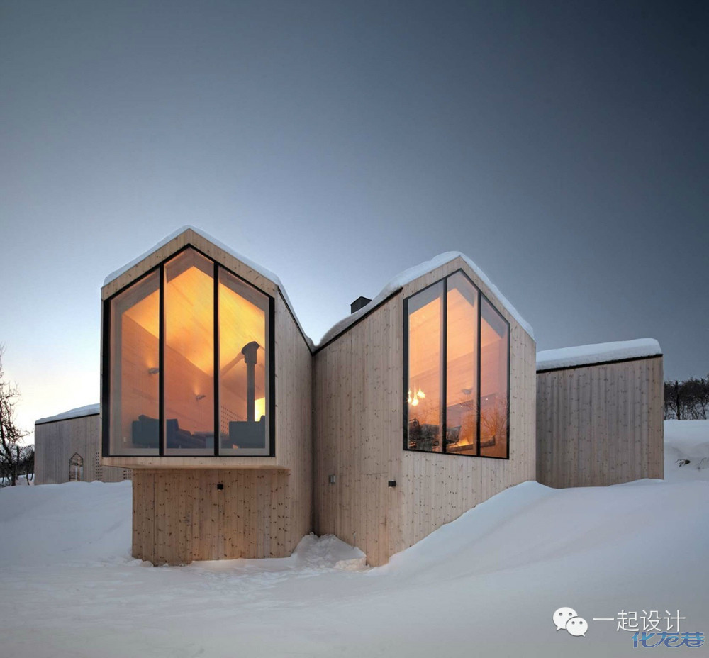 三个坐落于北欧的小木屋,reiulf ramstad设计的分离视觉的小屋,你喜欢
