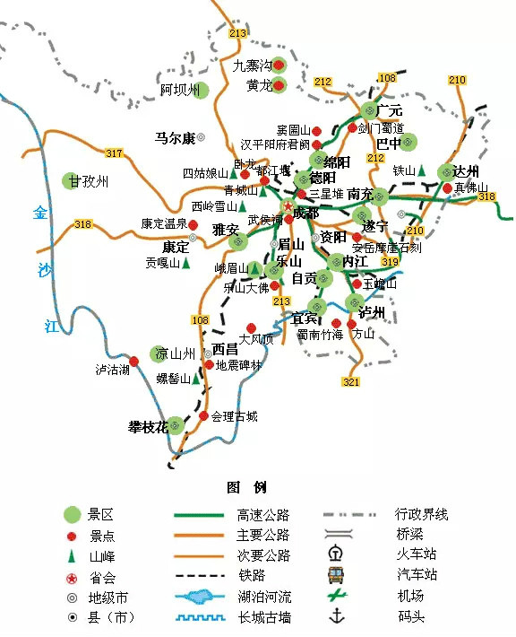 26,四川旅游地图