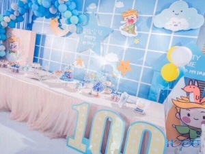 泡泡龙宝宝宴会策划宝宝满月宴百日宴周岁宴生
