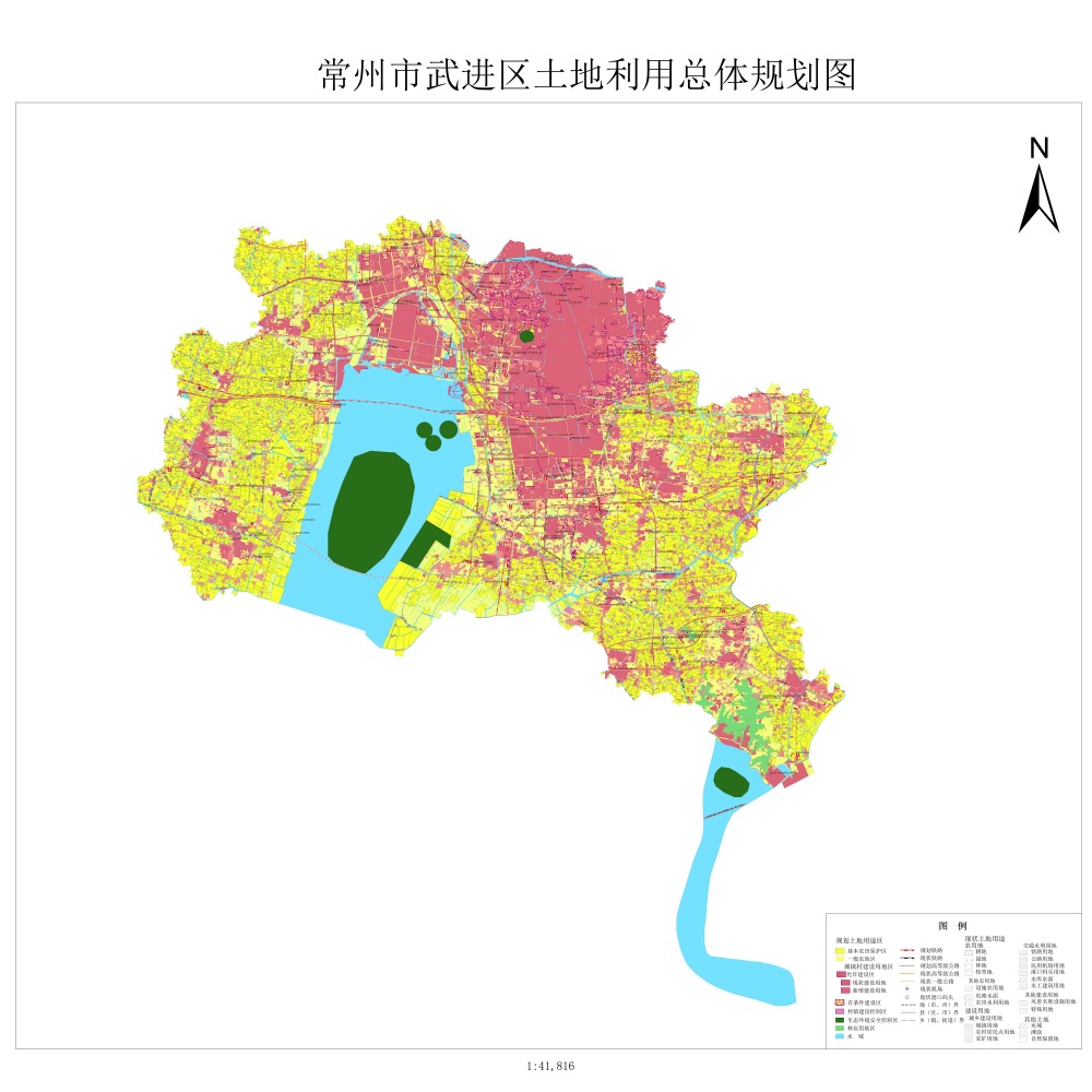 刚刚,官网公布武进区土地利用总体规划图,湖塘,武高新等10板块大图