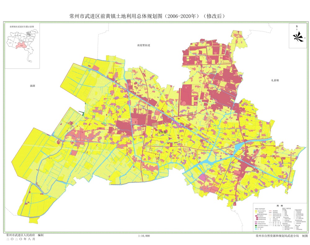 刚刚,官网公布武进区土地利用总体规划图,湖塘,武高新等10板块大图