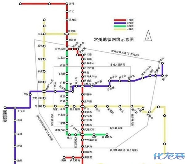 最新常州地铁线路图,到哪里就是不到郑陆,郑陆可悲,路