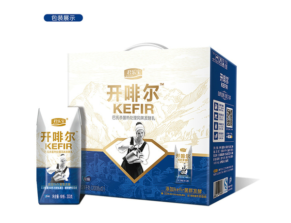 君乐宝开啡尔酸奶 高端大气上档次。直接秒杀