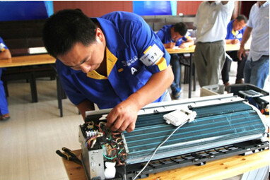 五星空调安装强,实验室光滑外壁悬空3小时