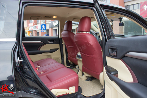 【常州粤诚汽车真皮内饰改装】丰田汉兰达座椅
