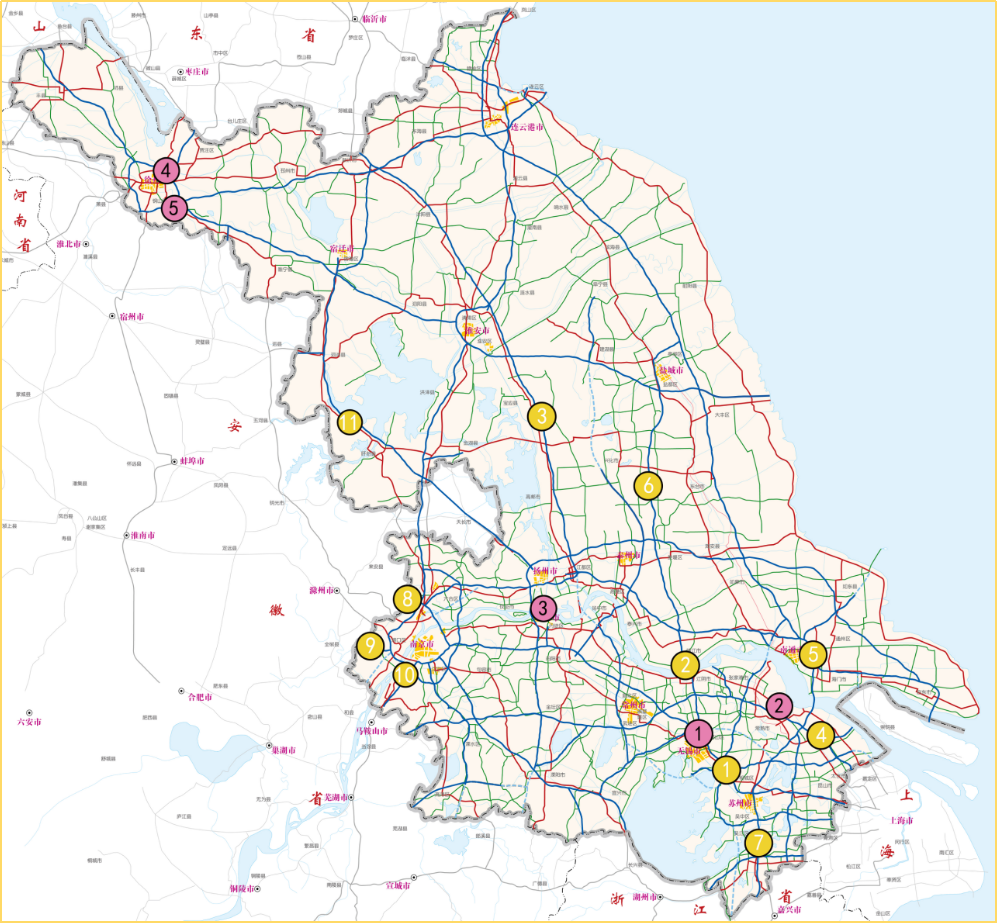 江苏2021高速规划图,江苏高速规划2030图 速看!2021年春节江苏公路网出行服务指南来了