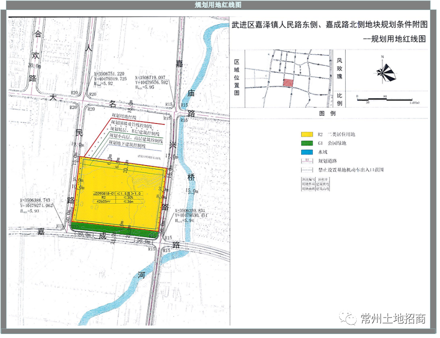 (规划用地红线图)