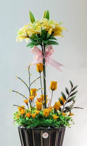 一加手工坊花卉_花博会部分残疾人手工展品