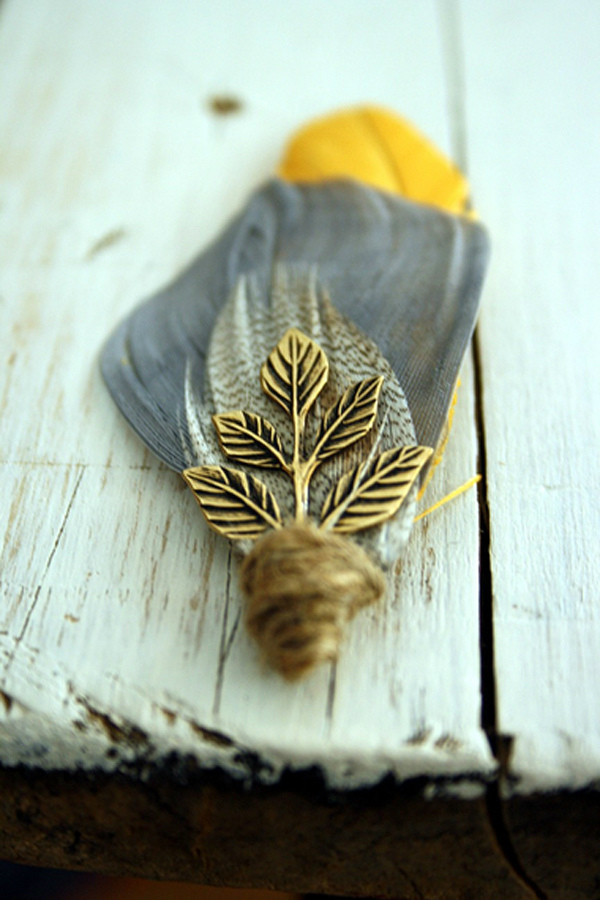 同非婚礼艺术 72部分羽毛元素的手工作品赏析