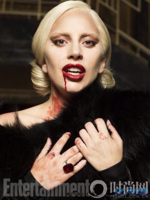 ladygaga助阵《美恐5》 血腥妆淑女妆随意切换,用百变都不足以形容!