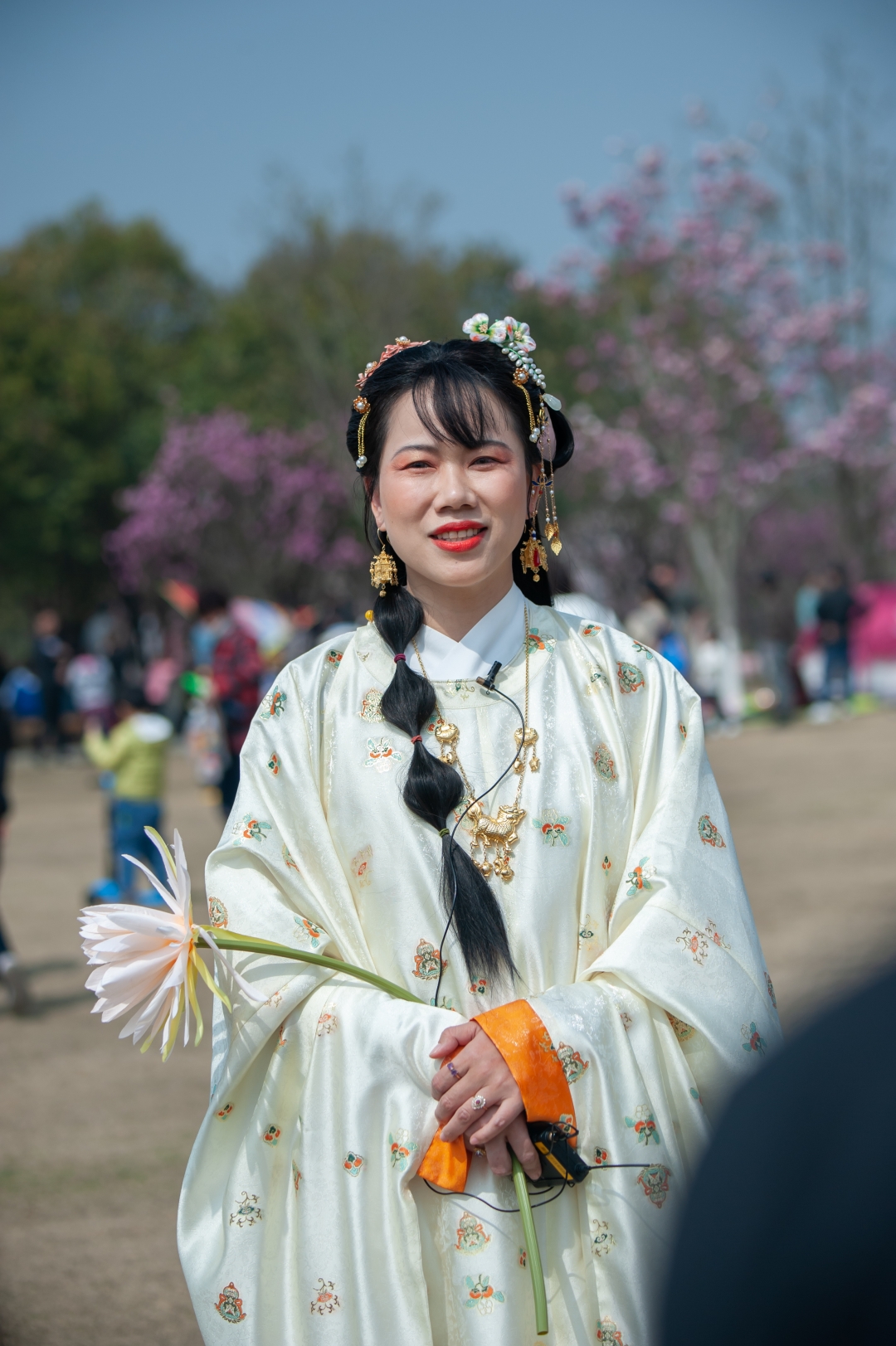 3月14日常州市民协汉服社于新北新龙生态林举行2021年常州花朝节活动