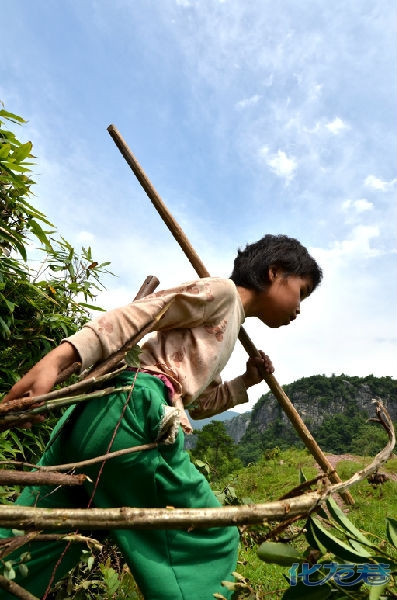 【实录农村暑假】砍柴的小女孩,一天砍4次,这就是她今年暑假的每天