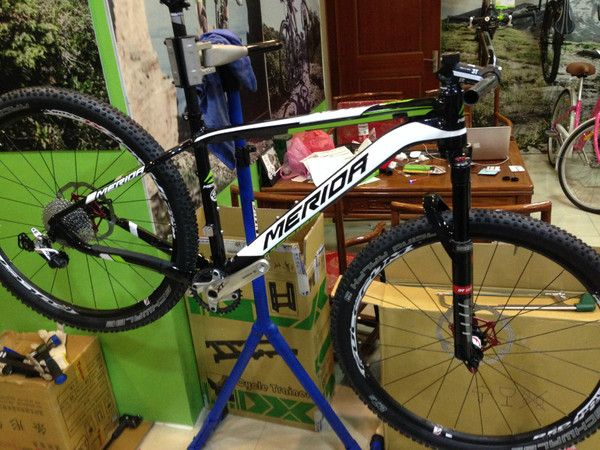 车架美利达big seven 铝架  前叉dt swiss xmm 100mm 27.