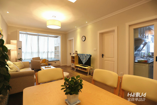 常州宏佳华装璜·『紫韵香庭』·79平方 现代简约