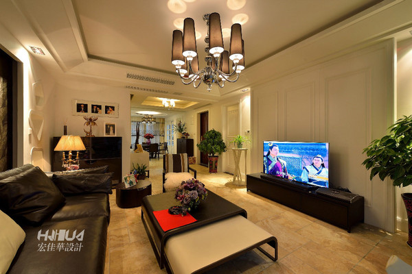常州宏佳华装璜·『玉兰广场』·180平方 现代美式风格